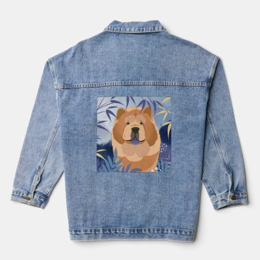 INDIGO soepele chow denim jas Denim Jacket (Achterkant)
