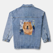 INDIGO soepele chow denim jas Jacket (Achterkant)