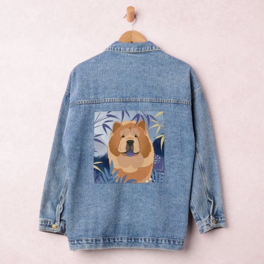 INDIGO soepele chow denim jas Jacket (Hangar)