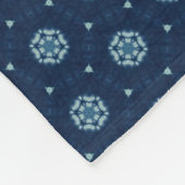 Indigo Spirit: Boho Afrikaanse Geometrie Fleece Deken (Hoek)