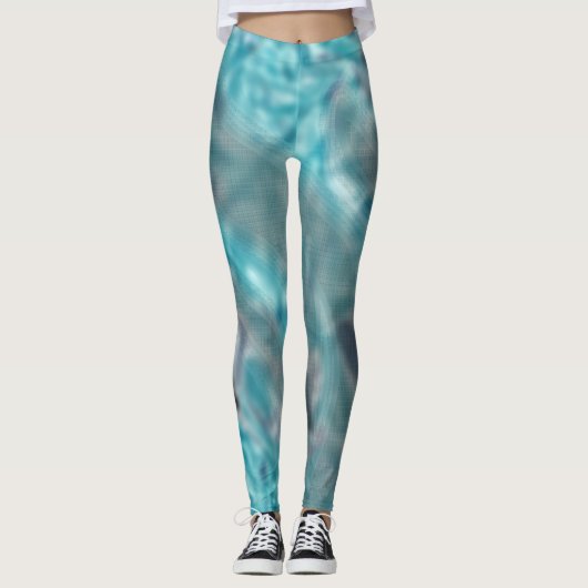 Indigo Splash druppels Leggings (Voorkant)