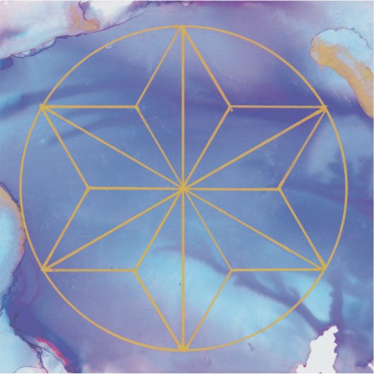 Indigo star sticker (Voorkant)