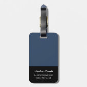 Indigo Sunflower Bagagelabel (Achterkant verticaal)