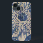 Indigo Sunflower iPhone 13 Hoesje<br><div class="desc">Floral</div>