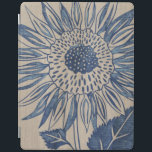 Indigo Sunflower iPad Cover<br><div class="desc">Floral</div>