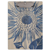 Indigo Sunflower Klembord (Voorkant)