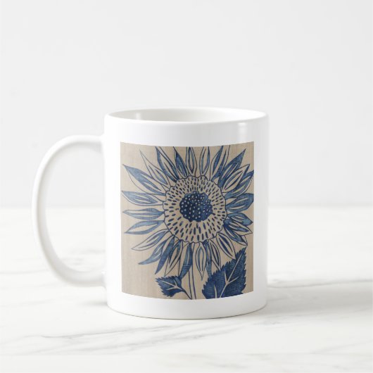 Indigo Sunflower Koffiemok (Links)