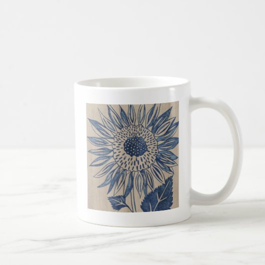 Indigo Sunflower Koffiemok (Rechts)