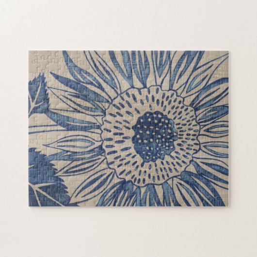 Indigo Sunflower Legpuzzel (Horizontaal)