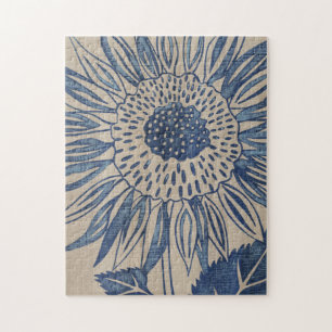 Indigo Sunflower Legpuzzel