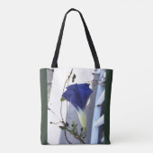 Indigo Swirl Morning Glory Tote Bag (Achterkant)
