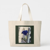 Indigo Swirl Morning Glory Tote Bag (Achterkant)