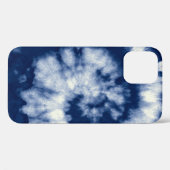 Indigo swirl, stropdas-kleurstof, bohemien. Case-Mate iPhone case (Achterkant (horizontaal))