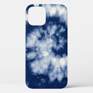 Indigo swirl, stropdas-kleurstof, bohemien. Case-Mate iPhone case