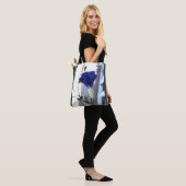 Indigo Swirl Winde Tote Bag (Op model)