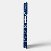 Indigo Tak Textuur iPhone Hoesje Design (Achterkant / Rechts)