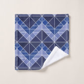 Indigo Tangram Bath Towel Set Bad Handdoek (Wasdoekje)
