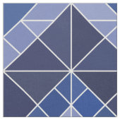 Indigo Tangram Fabric Stof (Close Up)