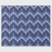 Indigo tangram inpakpapier (Vlak)