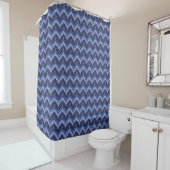 Indigo Tangram Shower Curtain Douchegordijn (In situ)