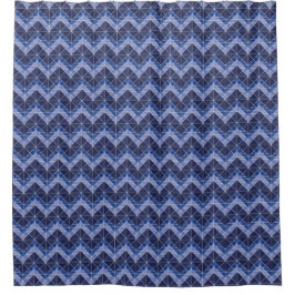 Indigo Tangram Shower Curtain Douchegordijn
