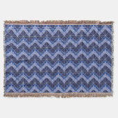 Indigo Tangram Throw Blanket Deken (Voorkant)