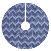 Indigo Tangram Tree Skirt Kerstboom Rok (Voorkant)