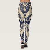 Indigo Tattoo Faux Body Art Leggings (Achterkant)