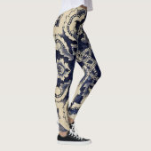 Indigo Tattoo Faux Body Art Leggings (Rechts)