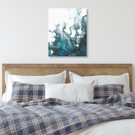 Indigo Tempest Canvas Afdruk (Insitu (Slaapkamer))