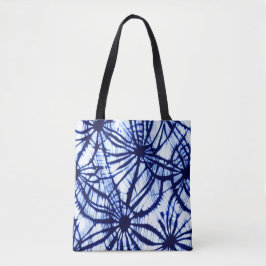 Indigo Tie Dye Canvas tas
