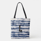 Indigo Tie Dye Monogram Canvas Tas (Achterkant)