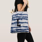 Indigo Tie Dye Monogram Canvas Tas (Dichtbij)