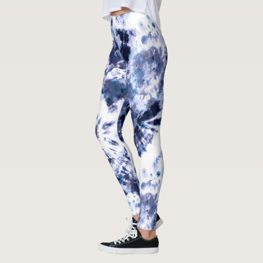 Indigo Tie Dye Print Leggings (Links)