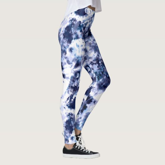 Indigo Tie Dye Print Leggings (Rechts)