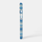 Indigo Tile & Plant Pattern Phone Case iPhone 16 Hoesje (Linkerkant)