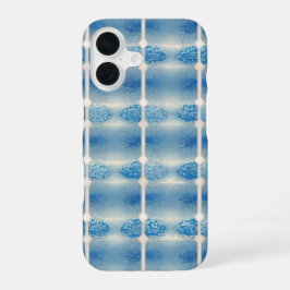 Indigo Tile & Plant Pattern Phone Case iPhone 16 Hoesje