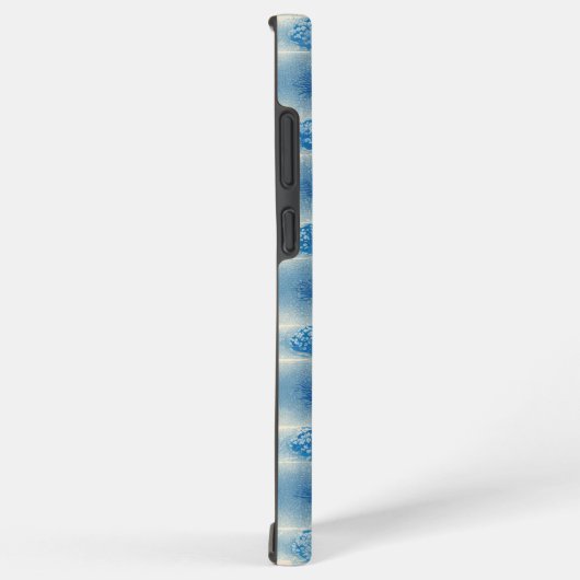Indigo Tile & Plant Pattern Phone Case Samsung Galaxy Hoesje (Rechterkant)