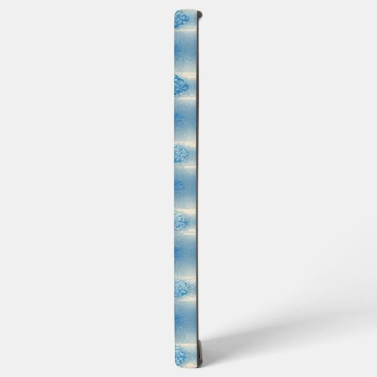 Indigo Tile & Plant Pattern Phone Case Samsung Galaxy Hoesje (Linkerkant)