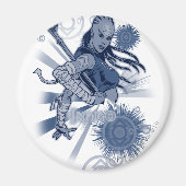 Indigo Tribe 10 Magneet (Voorkant)