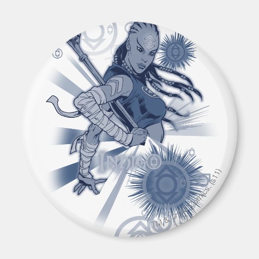 Indigo Tribe 10 Magneet (Voorkant)