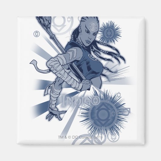 Indigo Tribe 10 Magneet (Voorkant)