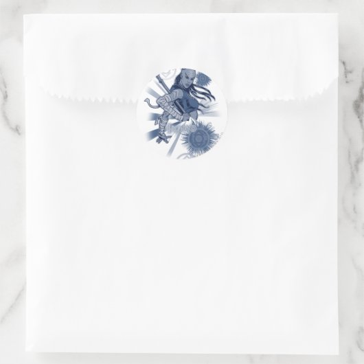 Indigo Tribe 10 Ronde Sticker (Tas)