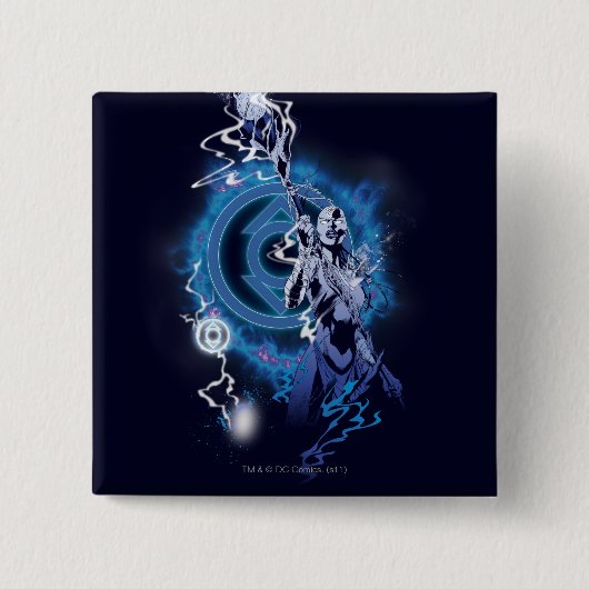 Indigo Tribe 11 Vierkante Button 5,1 Cm (Voorkant)