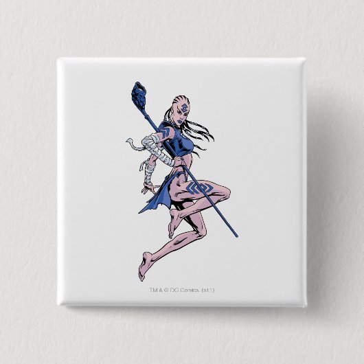 Indigo Tribe 1 Vierkante Button 5,1 Cm (Voorkant)