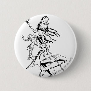 Indigo Tribe 3 Ronde Button 5,7 Cm