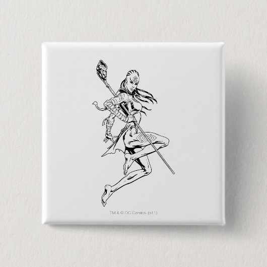 Indigo Tribe 3 Vierkante Button 5,1 Cm (Voorkant)