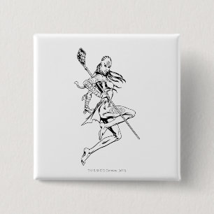 Indigo Tribe 3 Vierkante Button 5,1 Cm