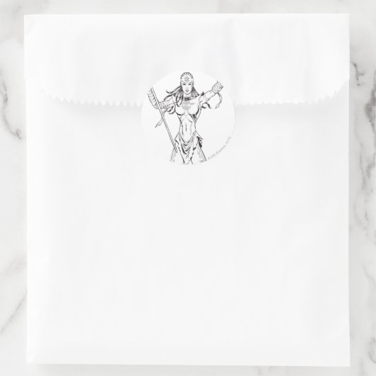 Indigo Tribe 6 Ronde Sticker (Tas)