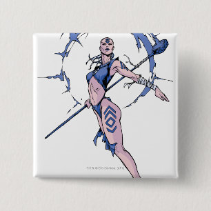 Indigo Tribe 7 Vierkante Button 5,1 Cm